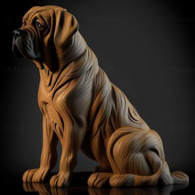 3D модель Собака англійський мастиф (STL)